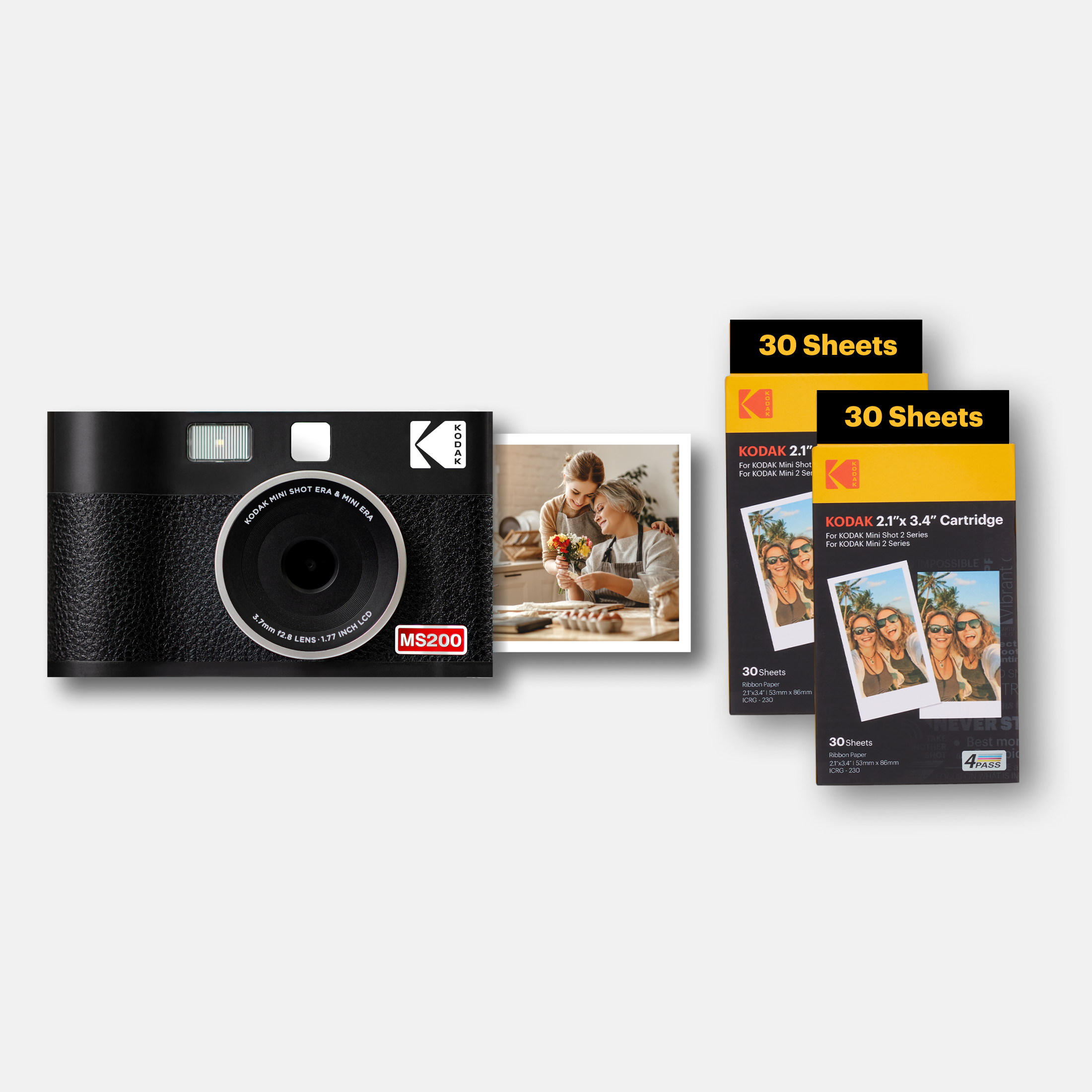 KODAK Mini Shot 2 Era MS200 Bundle